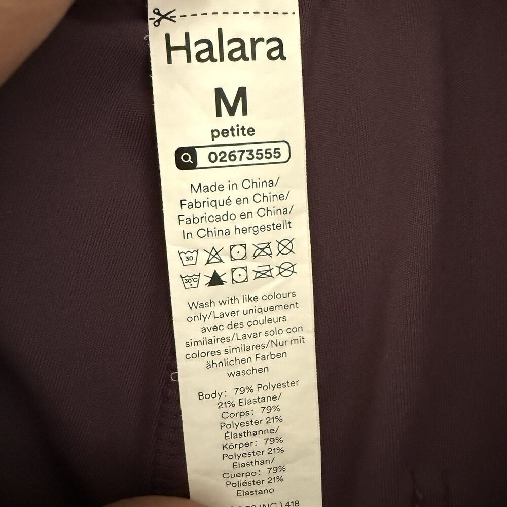Halara DayStretch High Waisted Pockets Straight Leg Casual Pants Purple Med P - Picture 8 of 10